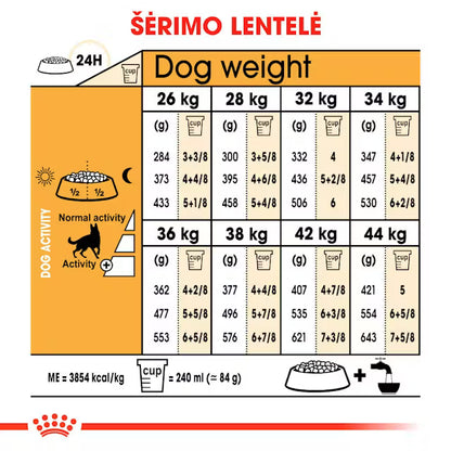 German Shepherd Adult dry dog ​​food