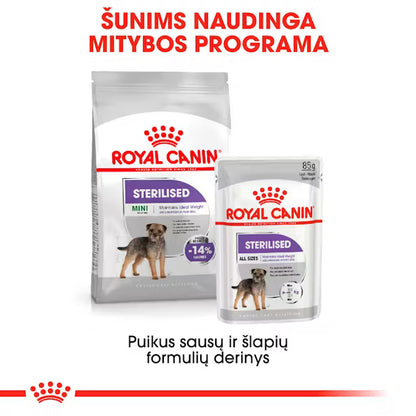 Mini Sterilised sausas pašaras šuniui
