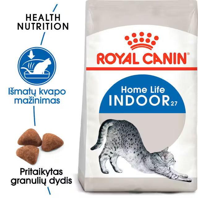Royal Canin Feline Health Nutrition Indoor 27 10kg - Sausas maistas viduje gyvenančioms katėms