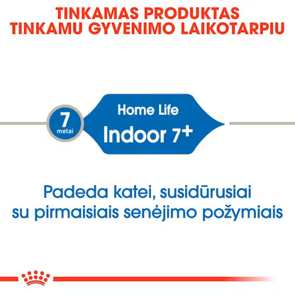 Royal Canin Feline Health Nutrition Indoor 7+ 3,5kg - Sausas maistas vyresnėms viduje gyvenančioms katėms