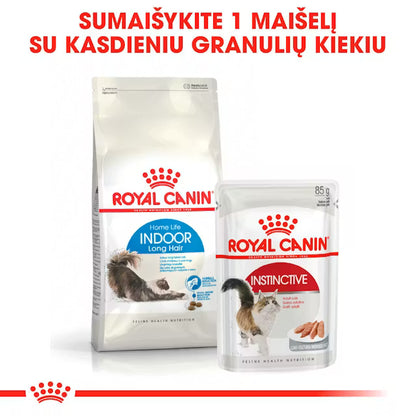 Royal Canin Feline Health Nutrition Indoor Long Hair 2kg - Sausas maistas ilgaplaukėms viduje gyvenančioms katėms