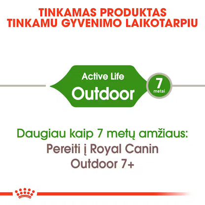 Royal Canin Feline Health Nutrition Outdoor 30 2kg - Sausas maistas lauke gyvenančioms aktyvių katėms