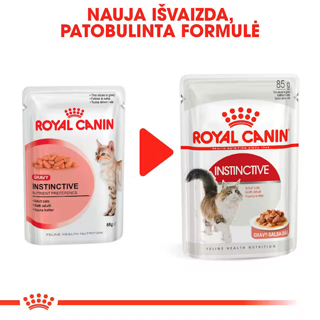 Влажный корм для взрослых кошек Instinctive Gravy, 12 х 85 г.