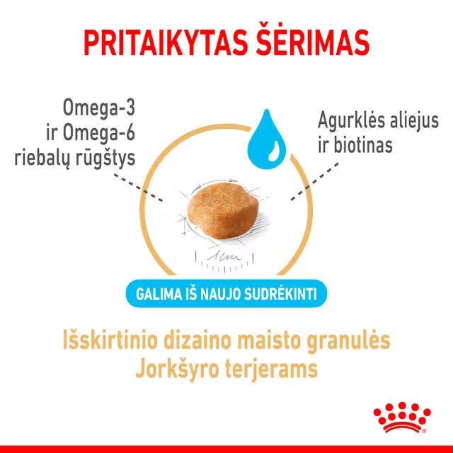 Royal Canin Yorkshire Terrier 8+ - Sausas pašaras šuniui