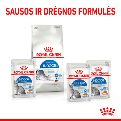 Indoor Sterilised Morsels in Jelly - Wet Food for Indoor Cats 12x85g