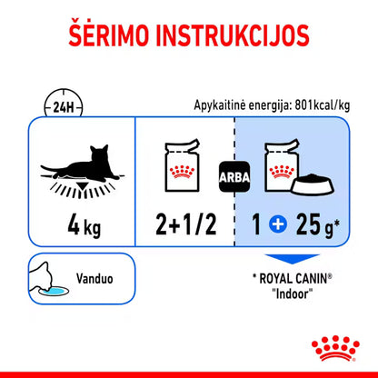 Indoor Sterilised Morsels in Jelly - Wet Food for Indoor Cats 12x85g
