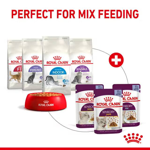 ROYAL CANIN Sensory Feel Kawałki w galaretce - Mokra karma dla dorosłych kotów 12x85g