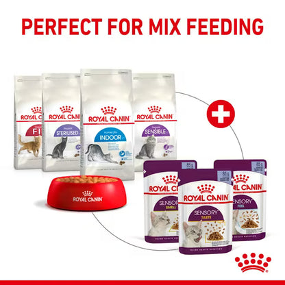 ROYAL CANIN Sensory Feel Kawałki w galaretce - Mokra karma dla dorosłych kotów 12x85g