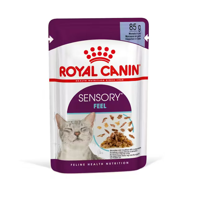ROYAL CANIN Sensory Feel Kawałki w galaretce - Mokra karma dla dorosłych kotów 12x85g