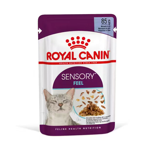 ROYAL CANIN Sensory Feel Kawałki w galaretce - Mokra karma dla dorosłych kotów 12x85g