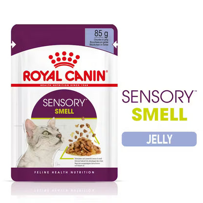 ROYAL CANIN Sensory Smell Kawałki w Galarecie - Karma Mokra dla Dorosłych Kotów 12x85g