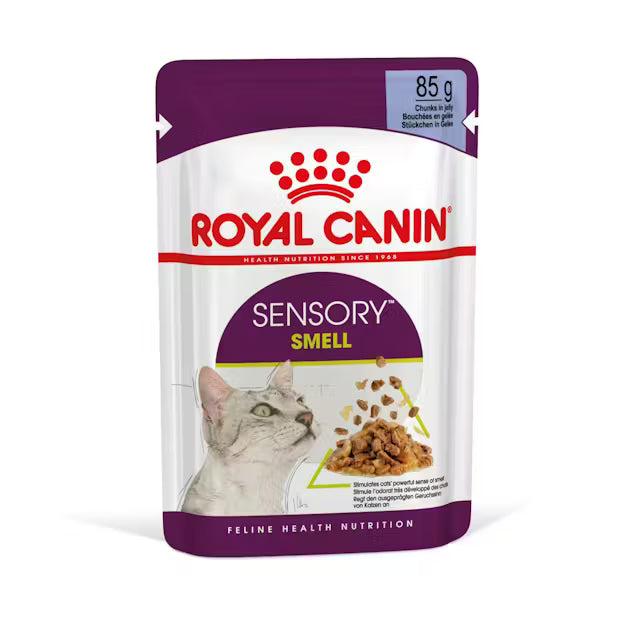 ROYAL CANIN Sensory Smell Kawałki w Galarecie - Karma Mokra dla Dorosłych Kotów 12x85g