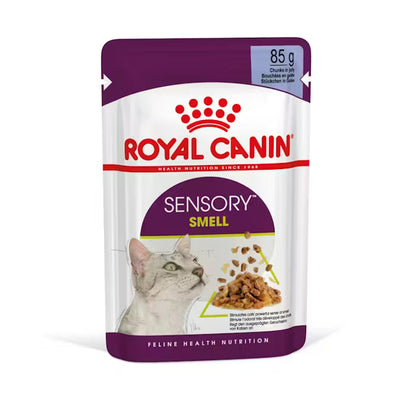 ROYAL CANIN Sensory Smell Kawałki w Galarecie - Karma Mokra dla Dorosłych Kotów 12x85g