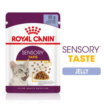 ROYAL CANIN Sensory Taste Kawałki w galaretce - Mokra karma dla dorosłych kotów 12x85g