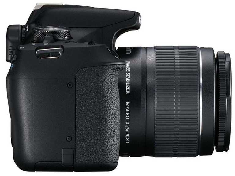Canon EOS 2000D bezspoguļkamera — 24,1 MP digitālā vienobjektīva spoguļkamera + EF-S 18–55 mm IS komplekts
