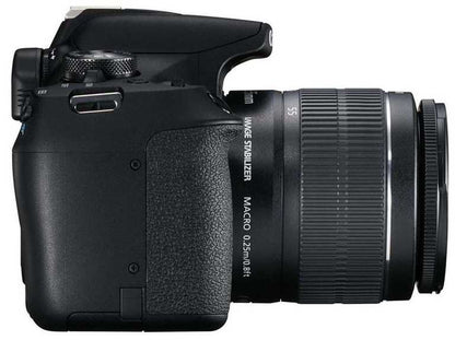 Canon EOS 2000D bezspoguļkamera — 24,1 MP digitālā vienobjektīva spoguļkamera + EF-S 18–55 mm IS komplekts