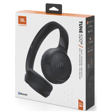 Belaidės ausinės JBL Tune 520BT.
