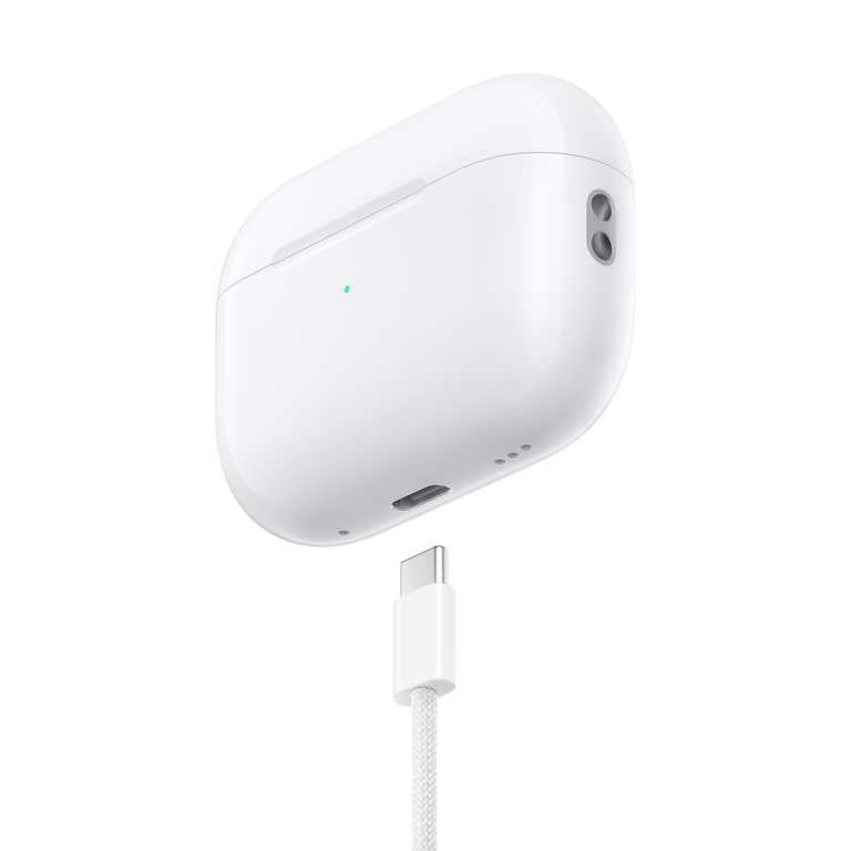 Apple AirPods Pro 2 su USB-C MagSafe dėklu, balta