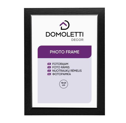 Photo frame Domoletti, black, 15x21 cm