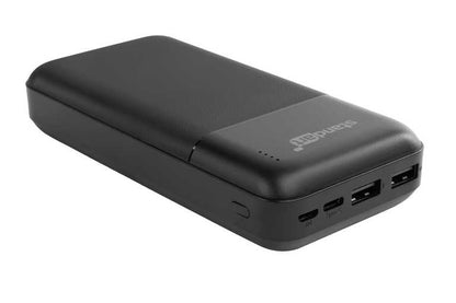 🔋 Standart PB68 Power Bank 20000 mAh 10W Melns - Personīgā strāvas kontaktligzda | 4 porti | LED indikators