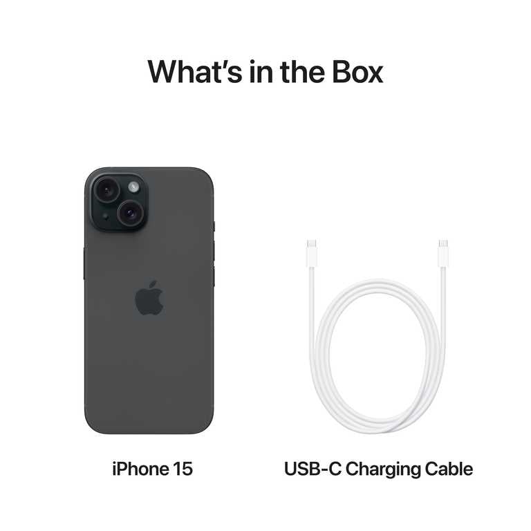 📱 Apple iPhone 15 128GB Juodas - Dynamic Island | 48MP Kamera | A16 Bionic | USB-C | Face ID