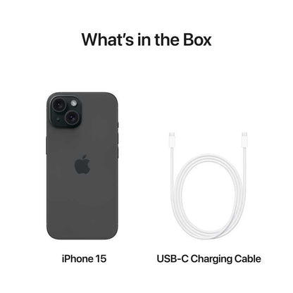 📱 Apple iPhone 15 128GB Juodas - Dynamic Island | 48MP Kamera | A16 Bionic | USB-C | Face ID