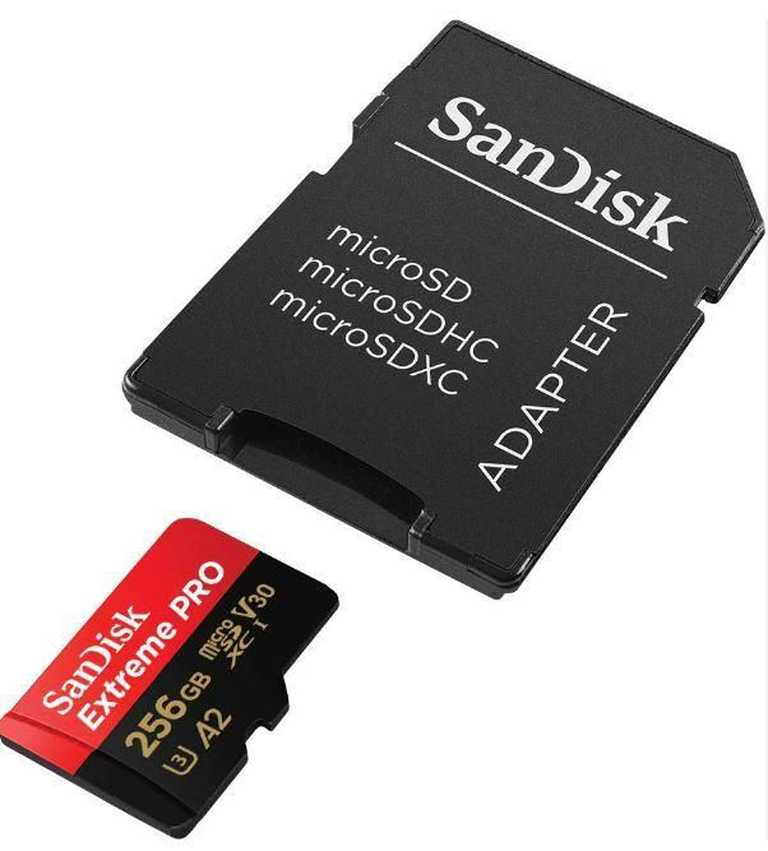 💾 SanDisk Extreme MicroSD 256GB - 200MB/s lasīšanas ātrums | 140MB/s rakstīšanas ātrums | 4K UHD | A2 klase | Ar SD adapteri
