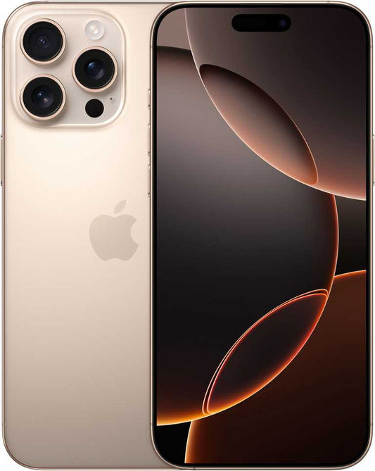 📱 Apple iPhone 16 Pro Max 256GB Desert Titanium - A18 Pro | 5G | Face ID | 4676mAh | Belaidis Įkrovimas