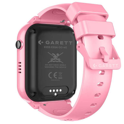Garett Kids Essa GO 4G juodas - veido atpažinimas, 7 žaidimai, švytintis pakabukas