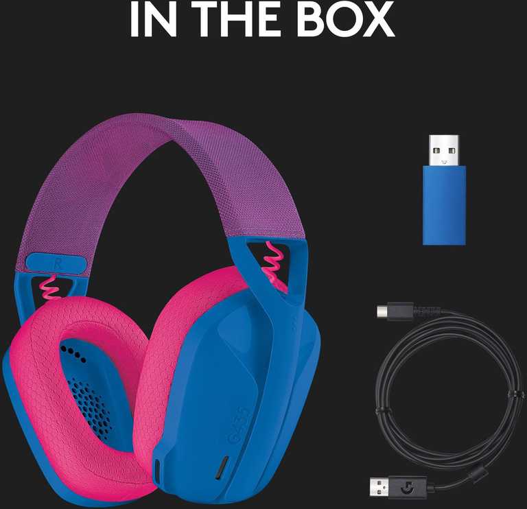 Logitech G435 belaidės žaidimų ausinės – „LIGHTSPEED“