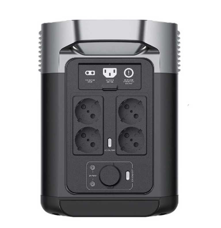 ⚡ EcoFlow Delta 2 barošanas stacija 204000 mAh pelēka - 1024 Wh | 4 maiņstrāvas kontaktligzdas | LiFePO4 | 1,3 h uzlāde