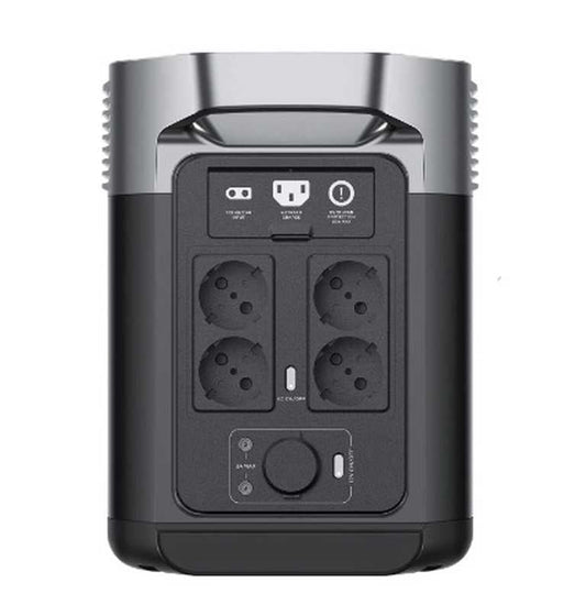 ⚡ EcoFlow Delta 2 barošanas stacija 204000 mAh pelēka - 1024 Wh | 4 maiņstrāvas kontaktligzdas | LiFePO4 | 1,3 h uzlāde