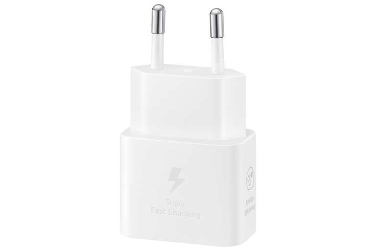 ⚡ Samsung EP-T2510NWEGEU 25W USB-C lādētājs, balts - īpaši ātra uzlāde | PPS | Kompakts | Oriģināls