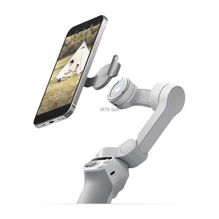 🎬 DJI Osmo Mobile SE Gray – Stabilizator telefonu | DynamicZoom | Sterowanie gestami | 4 tryby gimbala | Edycja AI