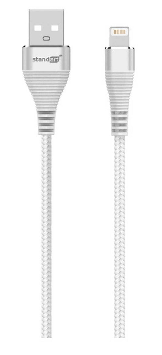 🔌 Standardowy kabel Lightning GT-RH015 120 cm, srebrny – USB-A do Lightning | Do urządzeń Apple | Wyjątkowy design