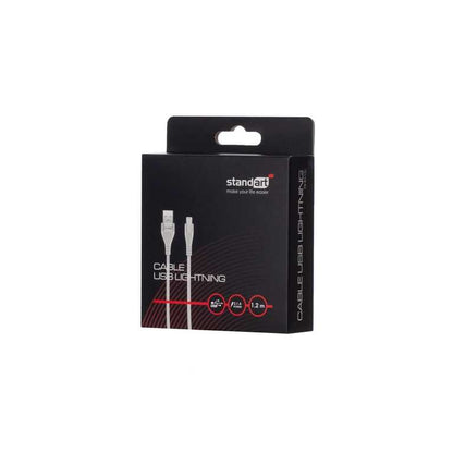 🔌 Standardowy kabel Lightning GT-RH015 120 cm, srebrny – USB-A do Lightning | Do urządzeń Apple | Wyjątkowy design