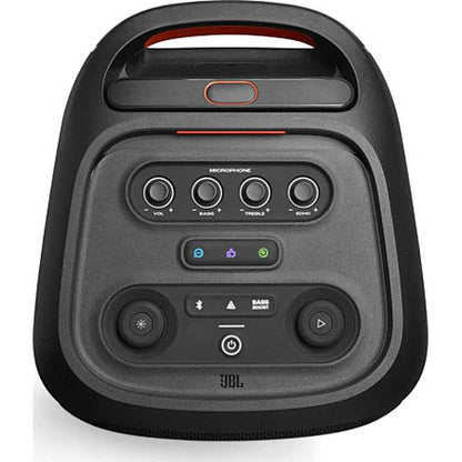 JBL PartyBox Stage 320 Garso Sistema, 240 W | Nešiojama vakarėlių kolonėlė su karaoke ir šviesų šou