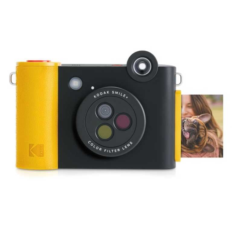 Kodak Smile 2x3 hibrīdkamera - 3 krāsu LCD ekrāns ar pašlīmējošām izdrukām