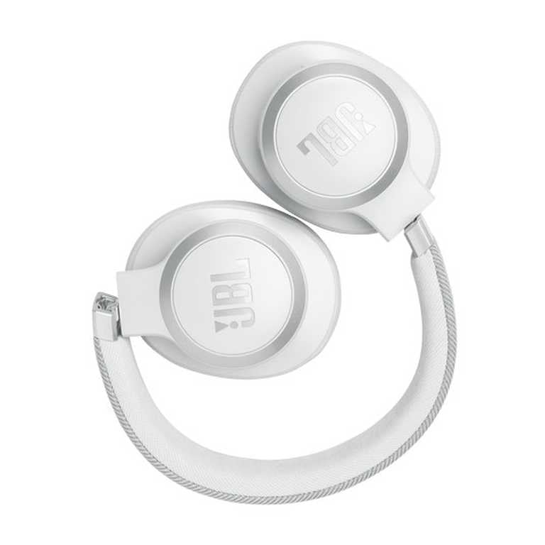 JBL Live 770NC bezvadu austiņas, melnas — patiesa adaptīvā trokšņu slāpēšana un 65 stundu akumulatora darbības laiks