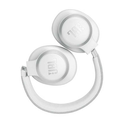 JBL Live 770NC bezvadu austiņas, melnas — patiesa adaptīvā trokšņu slāpēšana un 65 stundu akumulatora darbības laiks