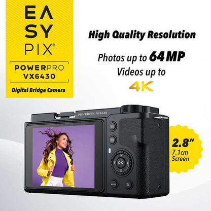 Easypix PowerPro VX6430 Digital Camera - Professional 4K Action Camera Model 📸