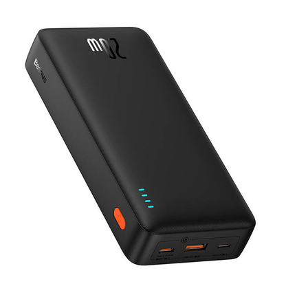 💜 Baseus Airpow Power Bank 20000 mAh 20W violets - stilīgs lādētājs | Divvirzienu ātrā uzlāde | LiPo