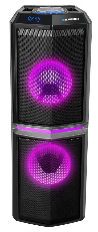 Blaupunkt PS10DB | Belaidė kolonėlė 1200 W su karaoke, LED šviesomis ir FM radiju