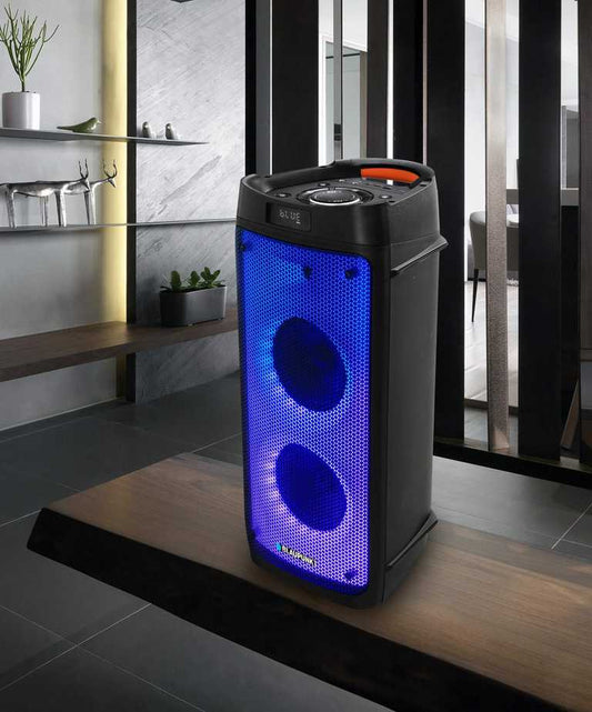 Blaupunkt PB06DB | 500 W galia, karaoke su 2 belaidžiais mikrofonais, LED šviesos