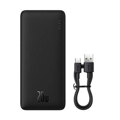 💜 Baseus Airpow Power Bank 20000 mAh 20W violets - stilīgs lādētājs | Divvirzienu ātrā uzlāde | LiPo