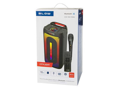 Blow CITYLIGHT | Belaidė kolonėlė 160 W, 4500 mAh baterija, Bluetooth, juoda