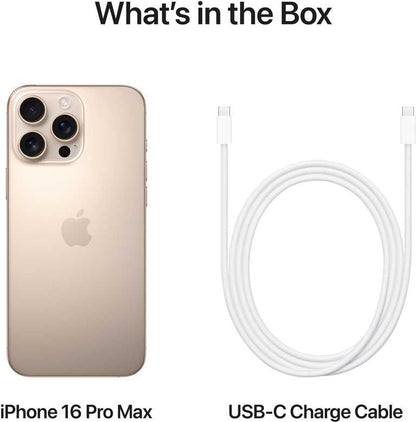 📱 Apple iPhone 16 Pro Max 256GB Desert Titanium - A18 Pro | 5G | Face ID | 4676mAh | Belaidis Įkrovimas