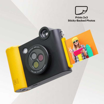 Kodak Smile 2x3 hibrīdkamera - 3 krāsu LCD ekrāns ar pašlīmējošām izdrukām