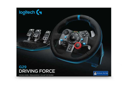 Logitech G29 sacīkšu spēļu stūre PS4/PC — spēka atgriezeniskā saite ar pedāļiem