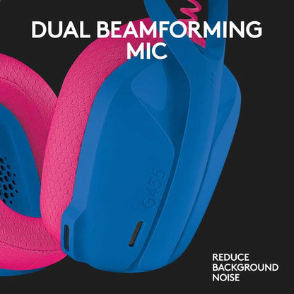 Logitech G435 belaidės žaidimų ausinės – „LIGHTSPEED“